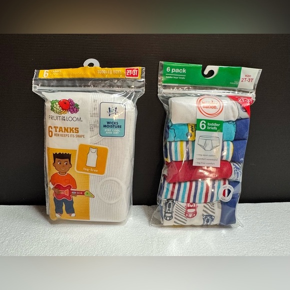 Fruit of the Loom Tanks and Briefs Toddler Boys' Multicolor Set - Picture 1 of 5